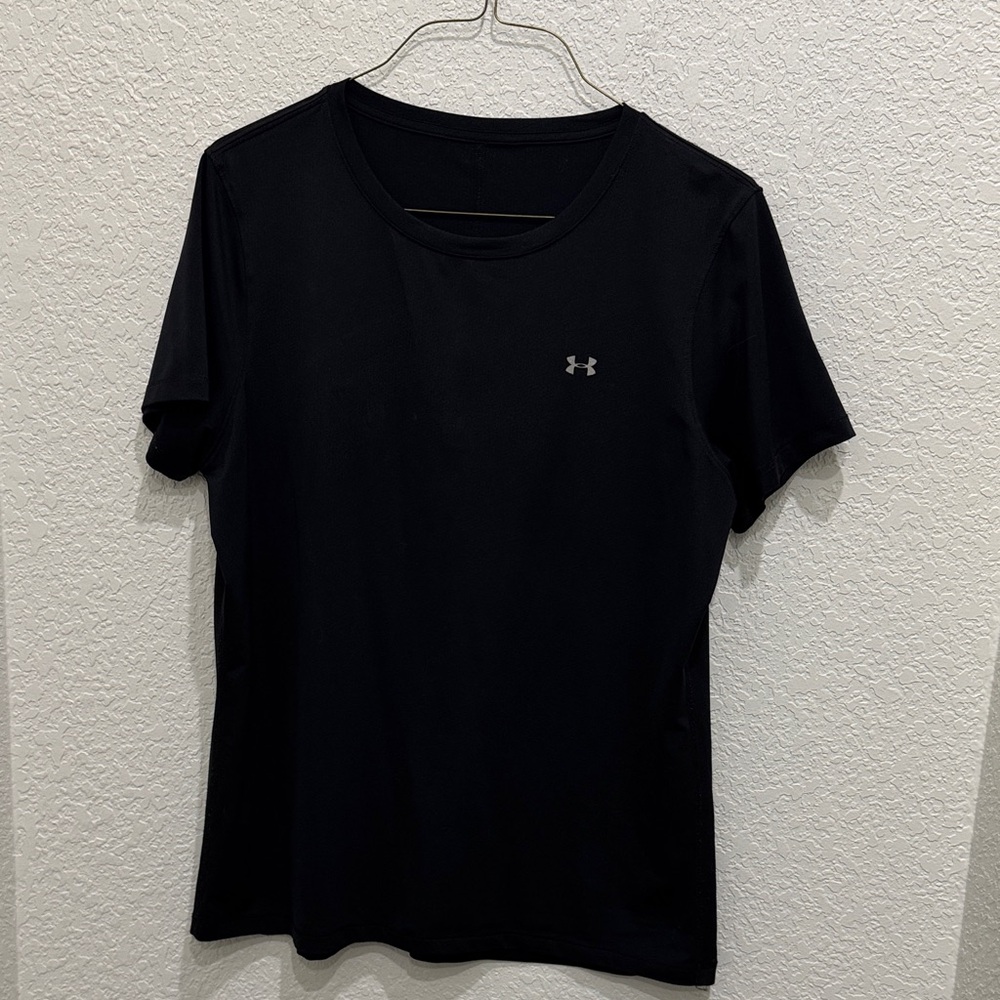 Under Armour Jet Black Tee with Logo